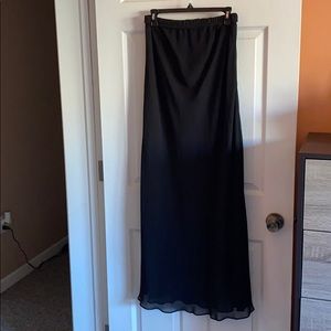 Women’s black long fully lined shirt